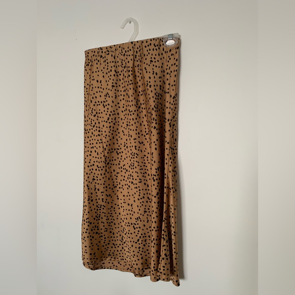 Animal Print Midi Skirt